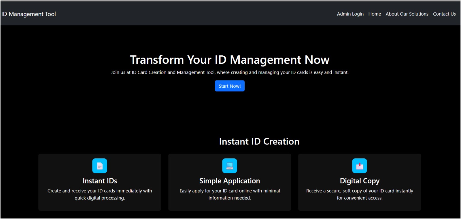ID_CREATION Project