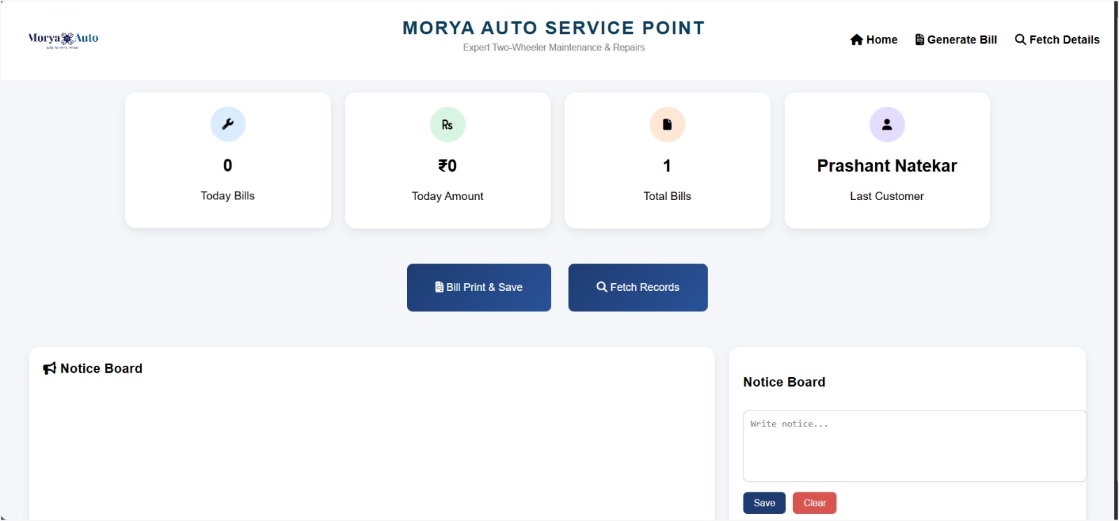 Dashboard Project
